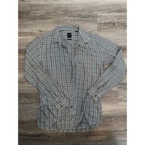 BOSS HUGO BOSS Men Grey Plaid tailored slim Fit Size 39